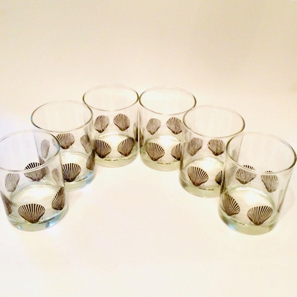 6  MARUSHKA Rocks Double Cocktail Drinking Glasses